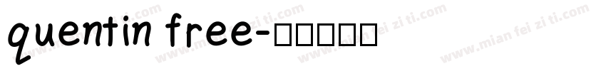 quentin free字体转换